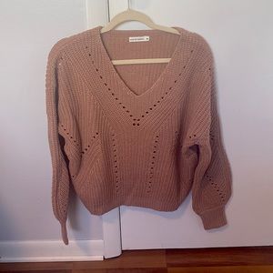Mauve Cropped sweater